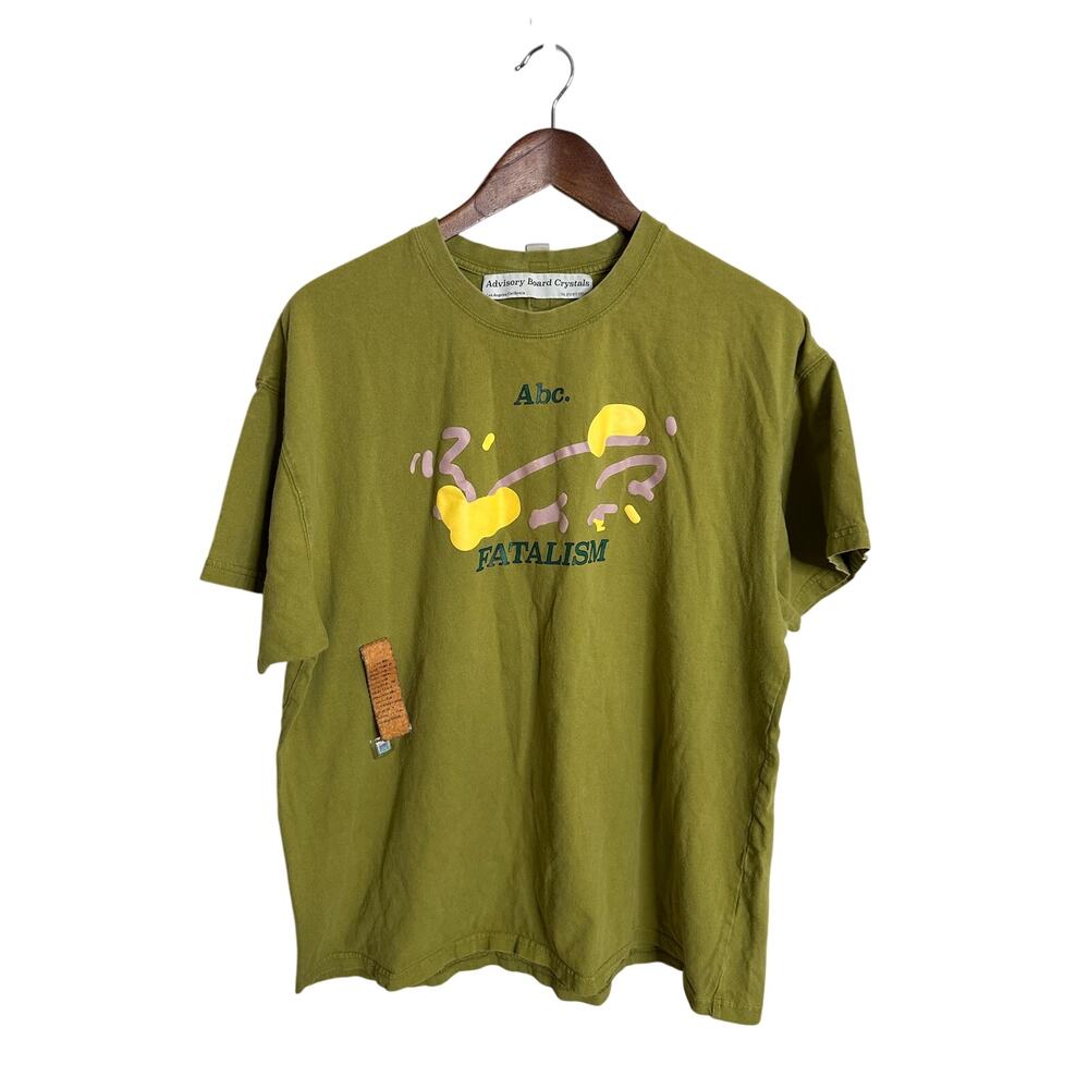 Advisory Board Crystals "Fatalism" T-Shirt in Moss Green Mens L